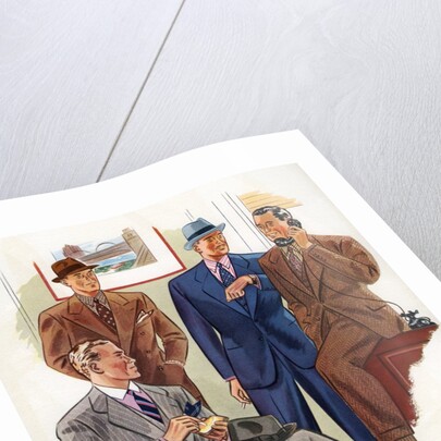 Four businessmen in an office by Anonymous