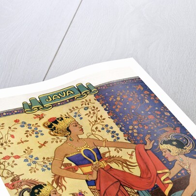 Three Javanese dancers by Anonymous