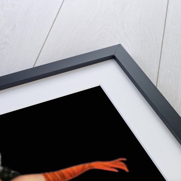 1950s pin-up of a woman in sleeveless gown by Anonymous