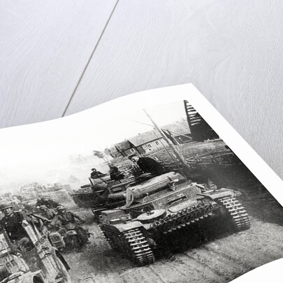 German military convoy in occupied Russia by Anonymous