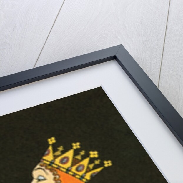 Snow White's stepmother looking into magic mirror by Anonymous