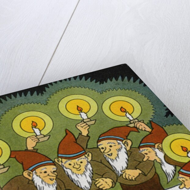 Snow White discovered by the seven dwarfs by Anonymous