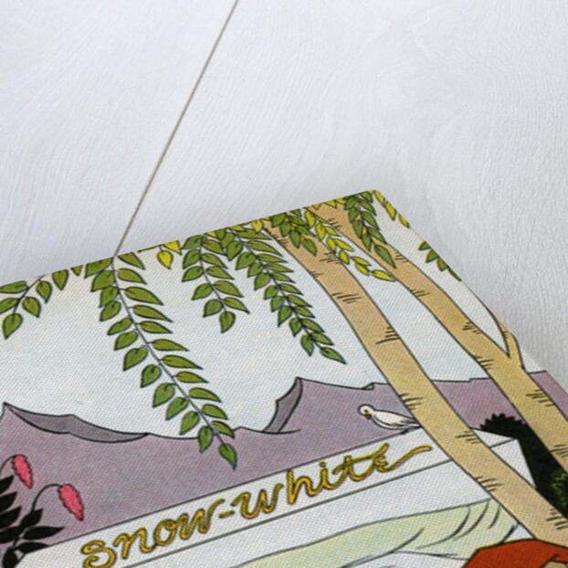 Snow White in her glass coffin by Anonymous