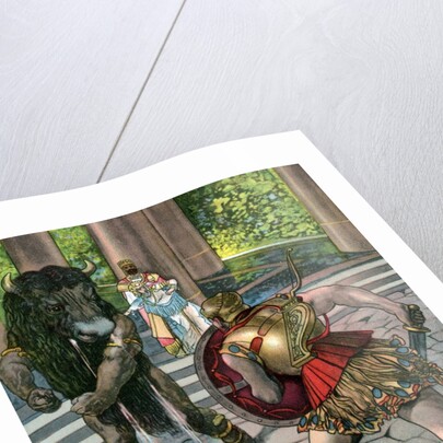 Hercules battling the monster of Crete by Anonymous