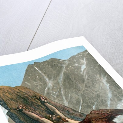 Prometheus bound to the rock by Anonymous