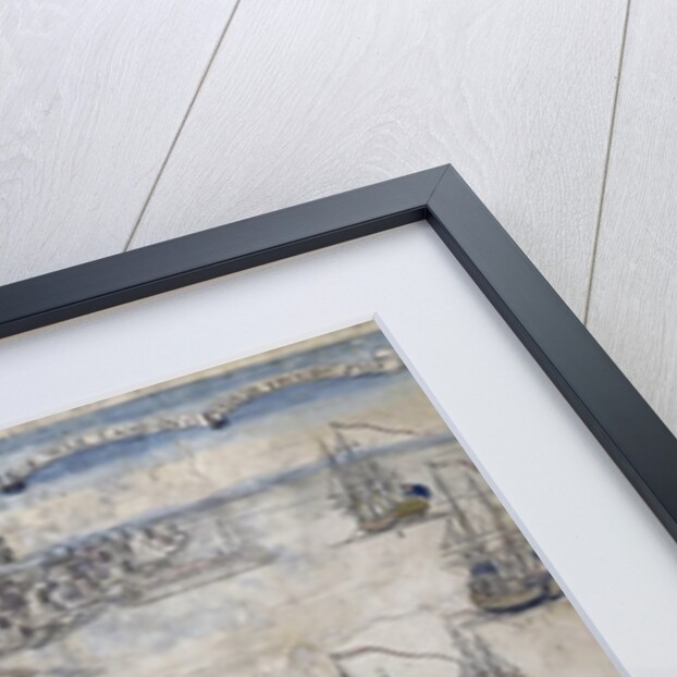 A View of Part of the Town of Boston in New England and British Ships of War by Anonymous