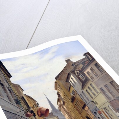 Locals on a Town Street by Eduard Gaertner