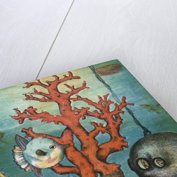 Explorer William Beebe in bathysphere by Anonymous