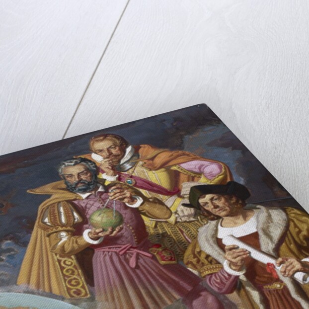 Christopher Columbus, Ferdinand Magellan and Vasco de Gama by Anonymous