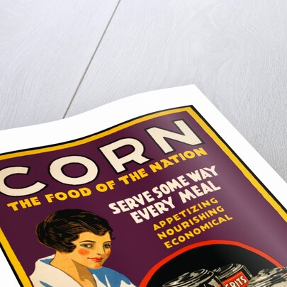 Corn, the Food of the Nation poster by Anonymous