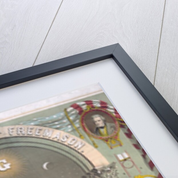 Print of President George Washington dressed as a Freemason by Anonymous