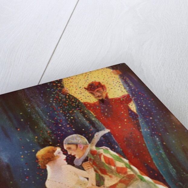 The Devil discovers Harlequin and his lover by Anonymous