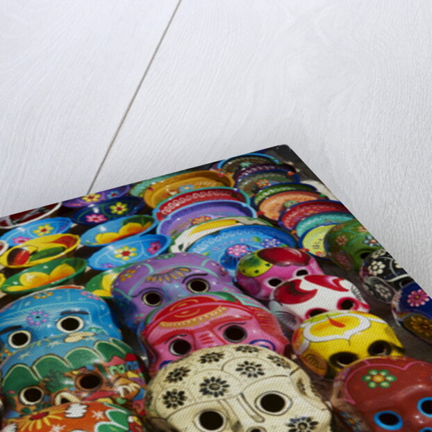 Handicrafts, masks for sale, Cancun, Quintana Roo, Mexico, North America by Anonymous