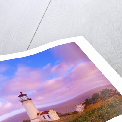 sunrise North Head Lighthouse, Washington State, Pacific Ocean, Pacific Northwest. by Anonymous