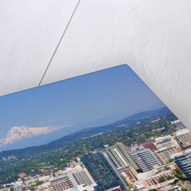 Mt.Hood over Portland skyline from West Hills. Portland Oregon. Pacific Northwest. by Anonymous