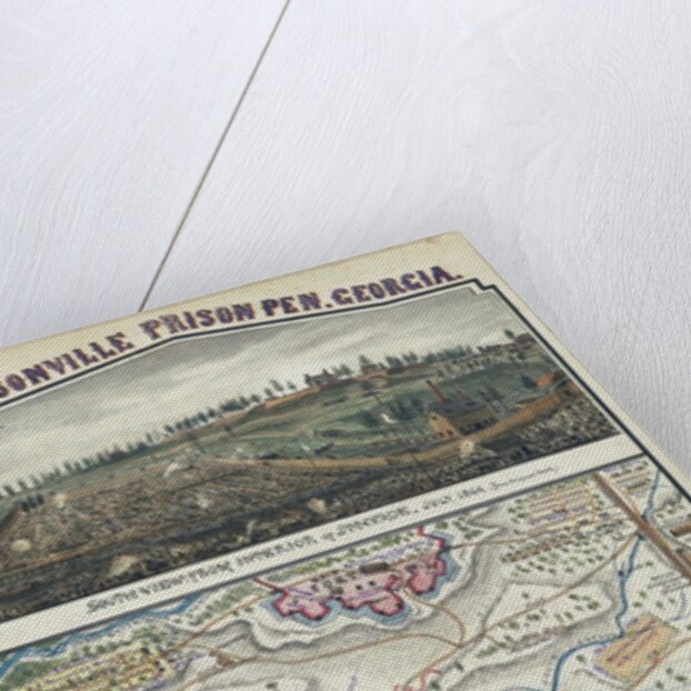 Sketch and plan of Andersonville confederate prison by Anonymous