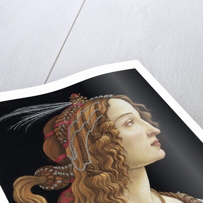 Portrait of Simonetta Vespucci as a Nymph by Sandro Botticelli