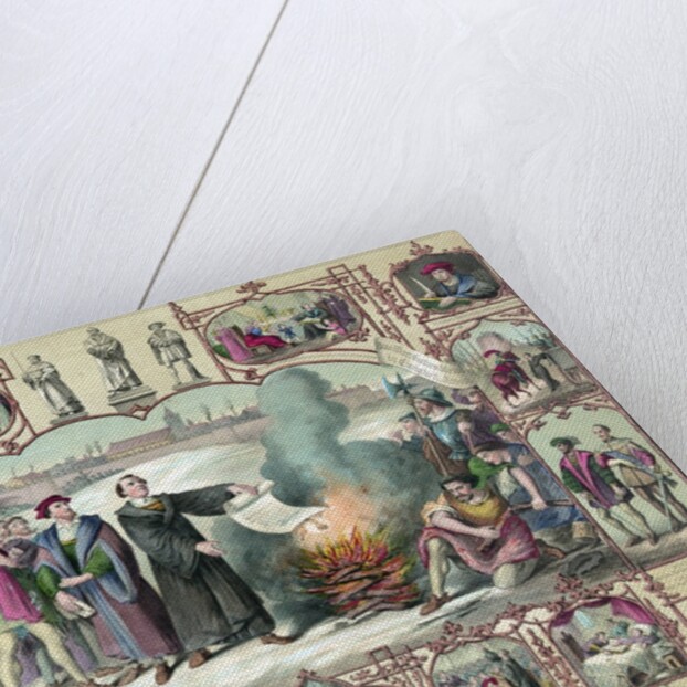 Print of the Life of Martin Luther and the Heroes of the Reformation by Anonymous