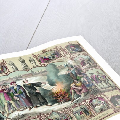 Print of the Life of Martin Luther and the Heroes of the Reformation by Anonymous