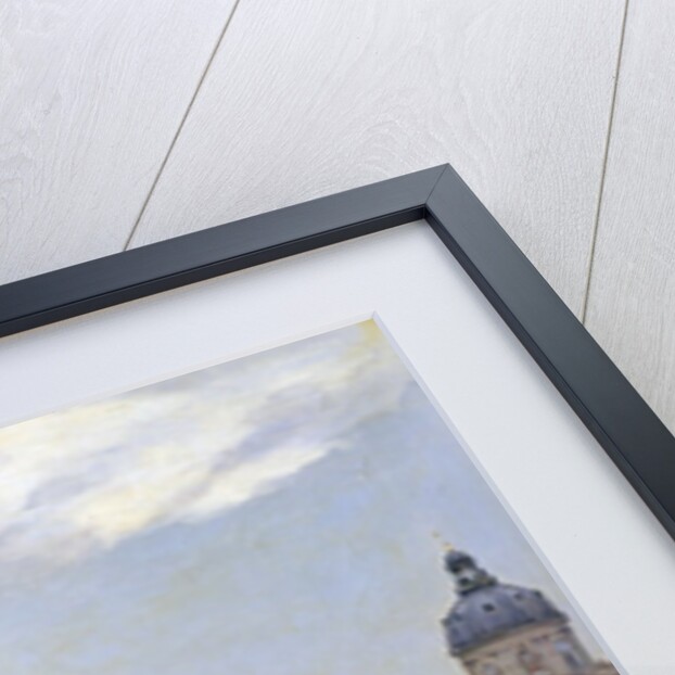 A Windy Day on the Pont des Arts, Paris by Jean Beraud