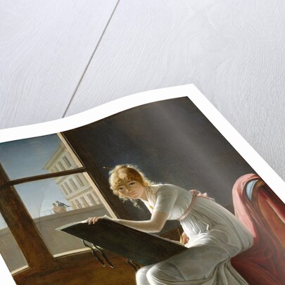Young Woman Drawing by Marie-Denise Villers