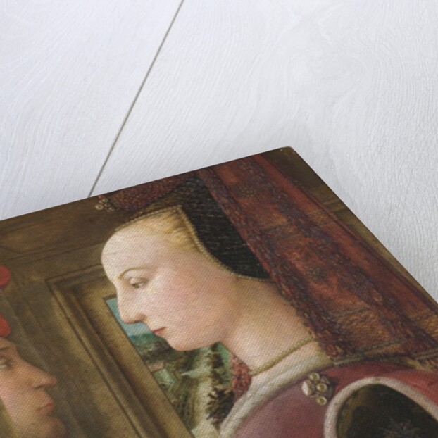 Portrait of a Woman with a Man at a Casement by Fra Filippo Lippi
