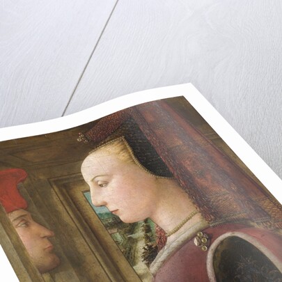 Portrait of a Woman with a Man at a Casement by Fra Filippo Lippi