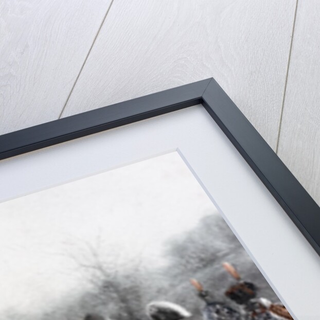 Napoleon Bonaparte on horseback. Painting by Jan Van Chelminski