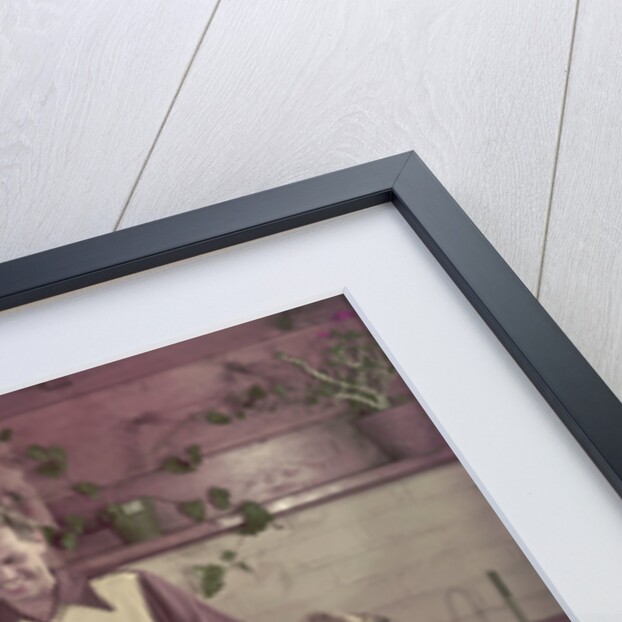 1950s 2 couples cooking picnic in rustic kitchen drinking beer by Anonymous