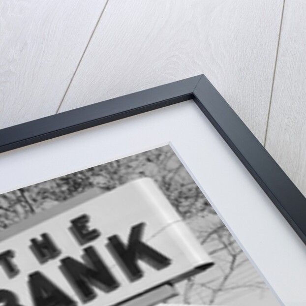 1960s window storefront of bank building by Anonymous