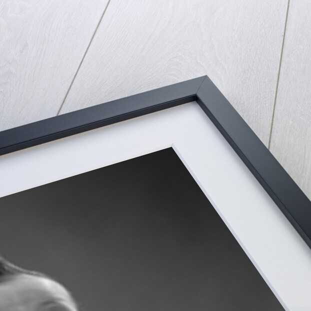 1950s full figure baby sitting gesture hand touching cheek face expression funny by Anonymous