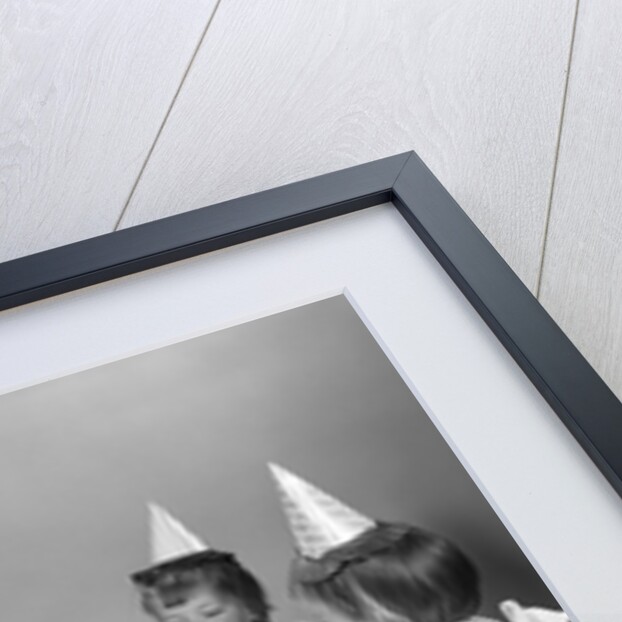 1960s girl quadruplets having second birthday party by Anonymous