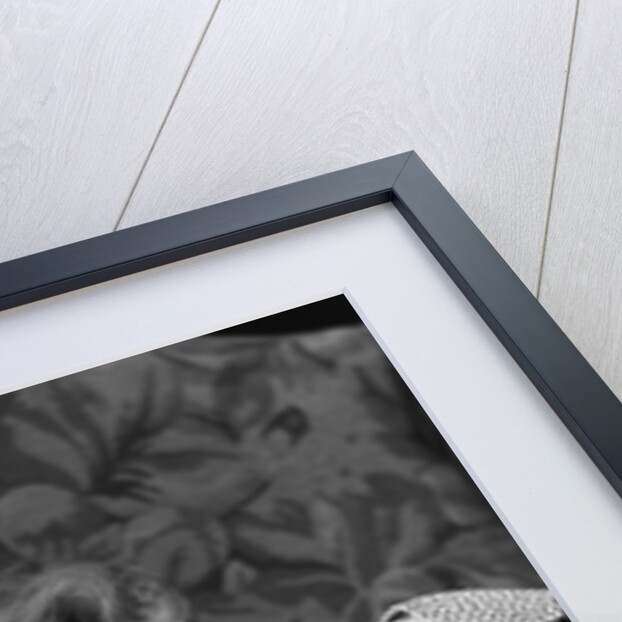 1930s woman moping looking sad or depressed or with a headache leaning her head on her hand looking at camera by Anonymous