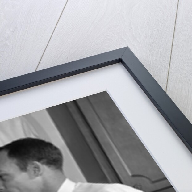 1960s man woman washing dishes kitchen sink by Anonymous