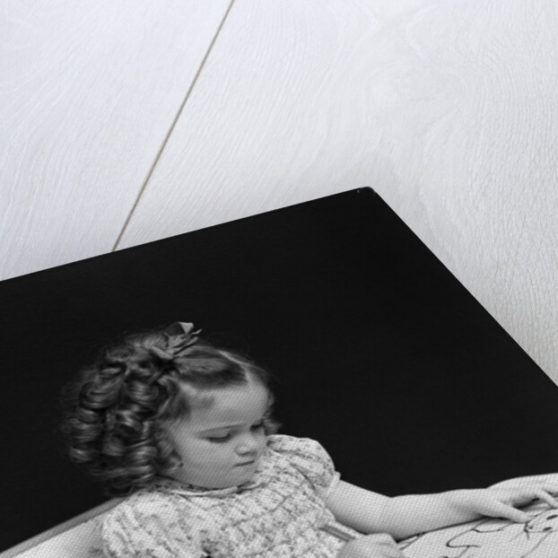 1960s 1940s girl child sitting at desk drawing coloring pictures by Anonymous