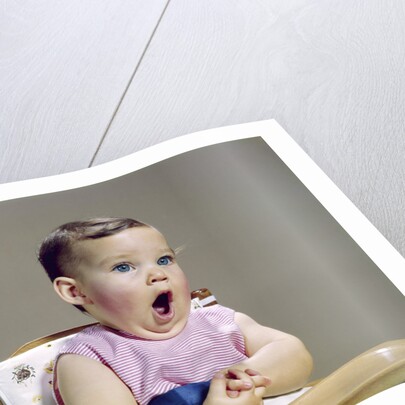 1960s baby mouth wide open yawning singing surprised shocked amazed facial expression by Anonymous