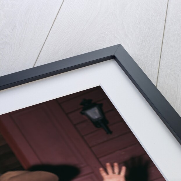 1960s 1970s western sheriff arrests bearded cowboy about to draw gun by Anonymous