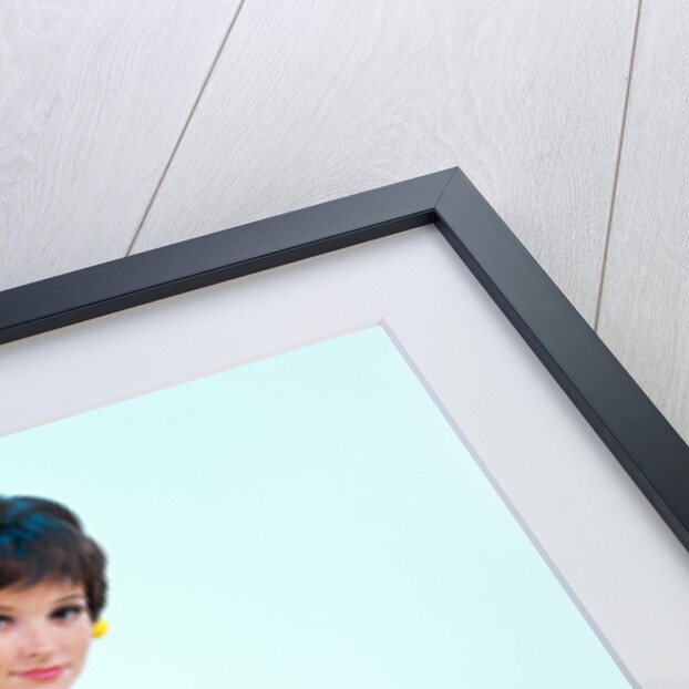 1960s brunette woman short pixie hair style yellow knit sweater earrings holding wine glass by Anonymous