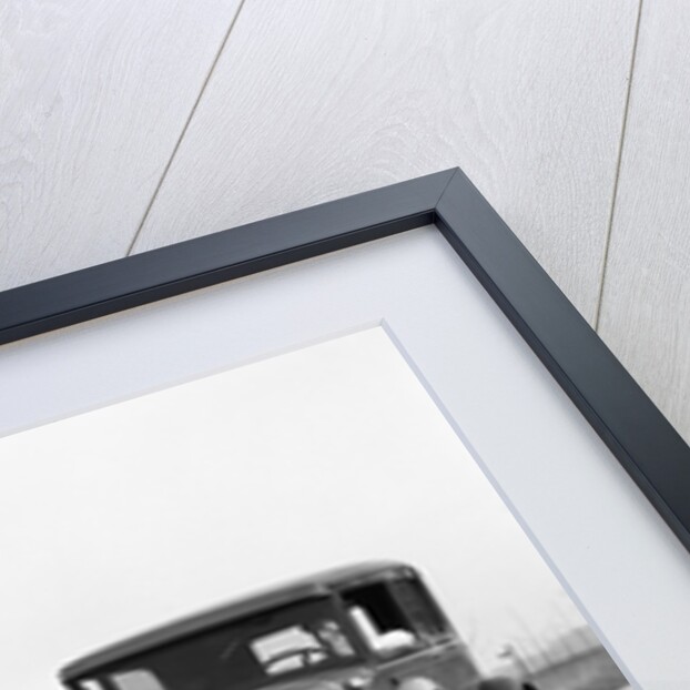 1930s 1920s man driving ford model a car 3 boys hitchhiking by Anonymous