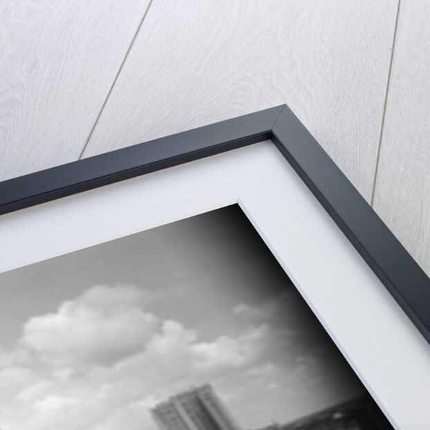 1940s skyline of business district of houston texas from city hall by Anonymous