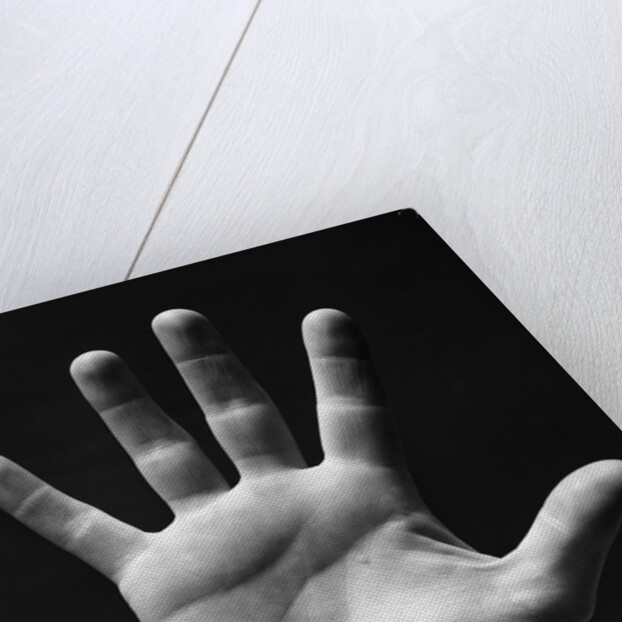 1930s palm of man's hand gesture of stop halt by Anonymous