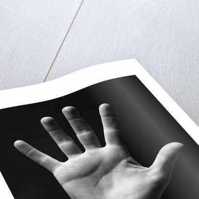 1930s palm of man's hand gesture of stop halt by Anonymous