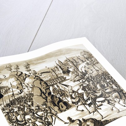 The Battle of Newcastle on Tyne of the King of Scotland against the Queen of England by Anonymous