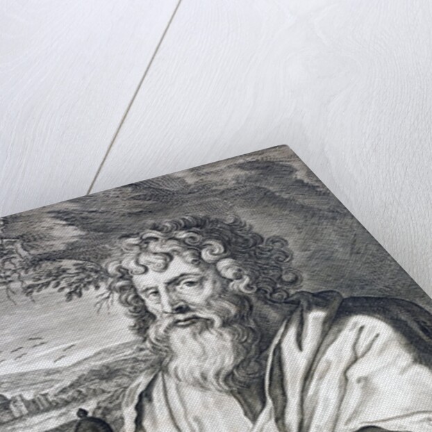 Saint Paul. An engraving by Gaspar Hubern of an original by Peter Paul Rubens