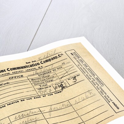 Message from the RMS <Titanic> by Anonymous