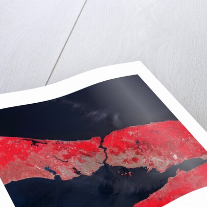 Satellite view of Istanbul, Turkey and the Bosporus strait by Anonymous