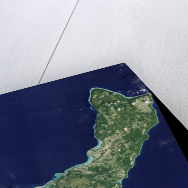 Satellite view of Guam by Anonymous