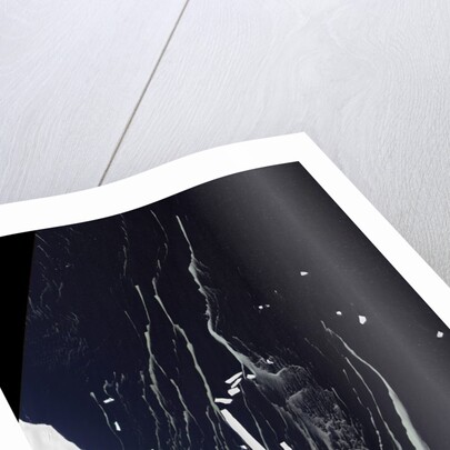 Satellite view of icebergs off the Amery Ice Shelf in Antarctica by Anonymous