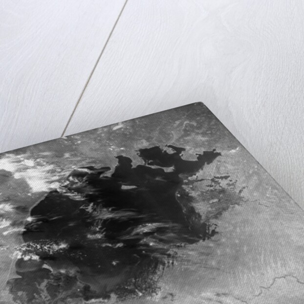 Satellite view of the Aral Sea in 1964 by Anonymous
