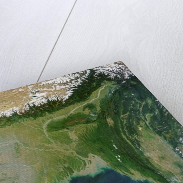 Satellite view of Bangladesh and the Ganges-Brahmaputra Delta by Anonymous